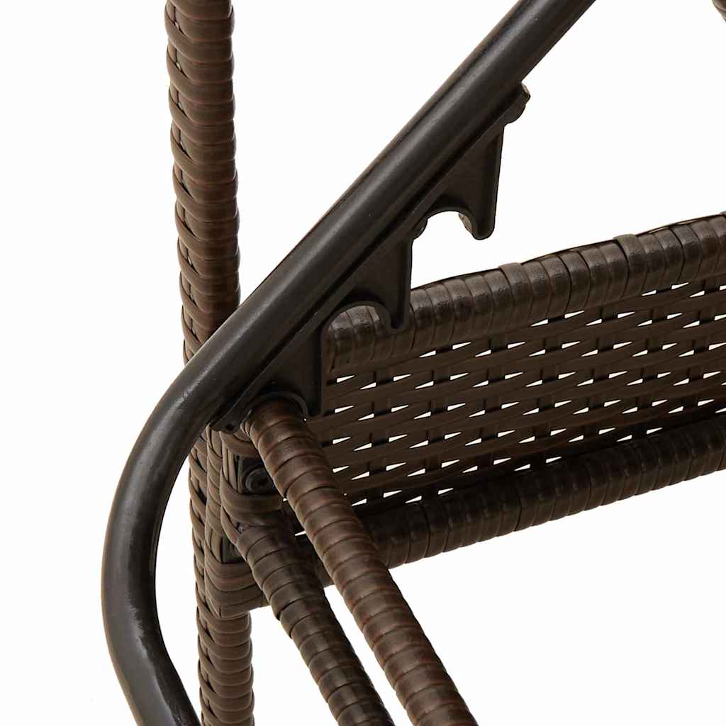 Sun lounger Reclining Brown 63 x 200 x 81cm Poly Rattan