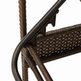 Sun lounger Reclining Brown 63 x 200 x 81cm Poly Rattan