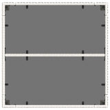 Garden Table with Glass Top White 90x90x75 cm Poly Rattan