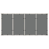 Garden Table with Glass Top White 190x90x75 cm Poly Rattan