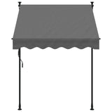 Retractable Awning Anthracite 150x150 cm Fabric and Steel