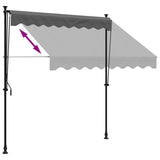 Retractable Awning Anthracite 200x150 cm Fabric and Steel