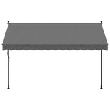 Retractable Awning Anthracite 300x150 cm Fabric and Steel