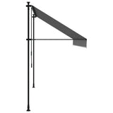 Retractable Awning Anthracite 300x150 cm Fabric and Steel