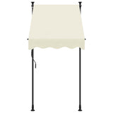 Retractable Awning Cream 100x150 cm Fabric and Steel