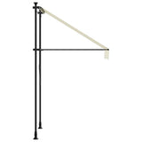 Retractable Awning Cream 100x150 cm Fabric and Steel