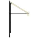 Retractable Awning Cream 150x150 cm Fabric and Steel