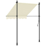 Retractable Awning Cream 150x150 cm Fabric and Steel