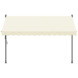 Retractable Awning Cream 300x150 cm Fabric and Steel