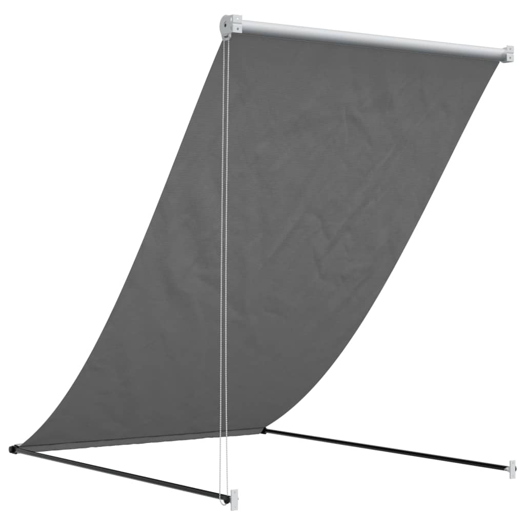 Retractable Awning Anthracite 150x150 cm Fabric and Steel