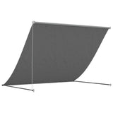 Retractable Awning Anthracite 200x150 cm Fabric and Steel