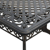 7 Piece Garden Dining Set Bronze Cast Aluminium