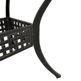 3 Piece Bistro Set Bronze Cast Aluminium