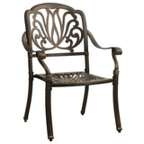 3 Piece Bistro Set Bronze Cast Aluminium