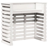 Outdoor Bar Table White 113.5x50x103 cm Solid Wood Pine