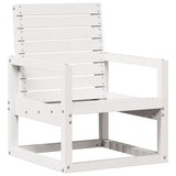 Garden Chair White 57.5x63x76 cm Solid Wood Pine