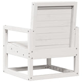 Garden Chair White 57.5x63x76 cm Solid Wood Pine