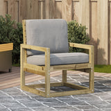 Garden Chair 57.5x63x76 cm Impregnated Wood Pine