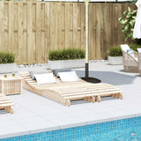 Sun Loungers 2 pcs 205x60x31.5 cm Solid Wood Pine