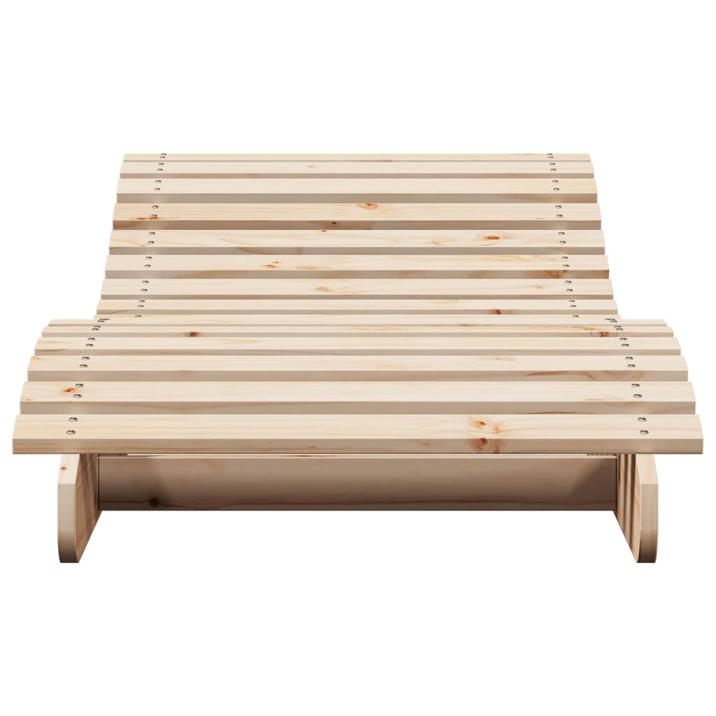 Sun Lounger 205x70x31.5 cm Solid Wood Pine