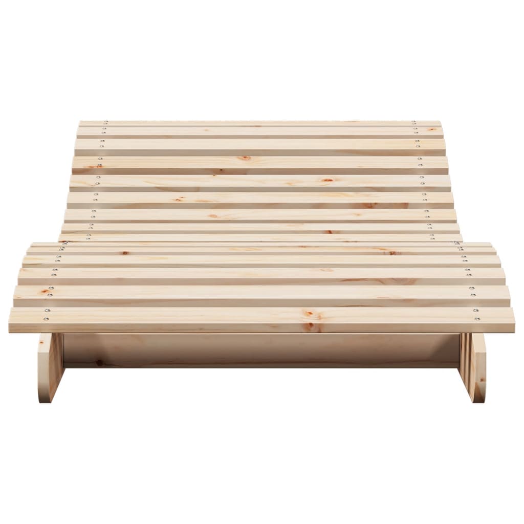 Sun Lounger 205x80x31.5 cm Solid Wood Pine