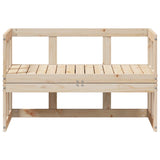 Garden Sofa Bench Extendable Solid Wood Pine