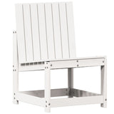 Garden Chair White 50.5x55x77 cm Solid Wood Pine