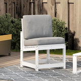 Garden Chair White 50.5x55x77 cm Solid Wood Pine