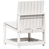 Garden Chair White 50.5x55x77 cm Solid Wood Pine