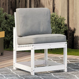 Garden Chair White 50.5x55x77 cm Solid Wood Pine