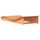 Sun Lounger Wax Brown 205x80x31.5 cm Solid Wood Pine