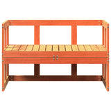 Garden Sofa Bench Extendable Wax Brown Solid Wood Pine