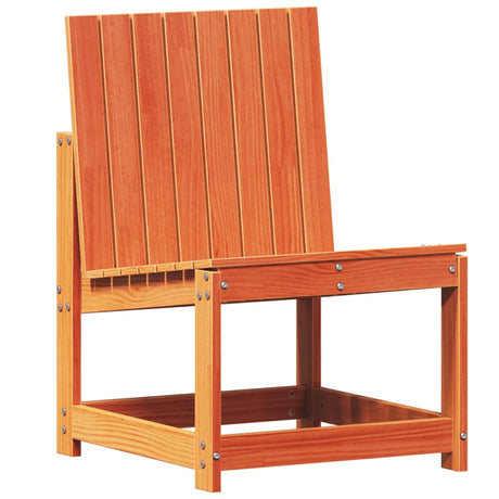 Garden Chair Wax Brown 50.5x55x77 cm Solid Wood Pine