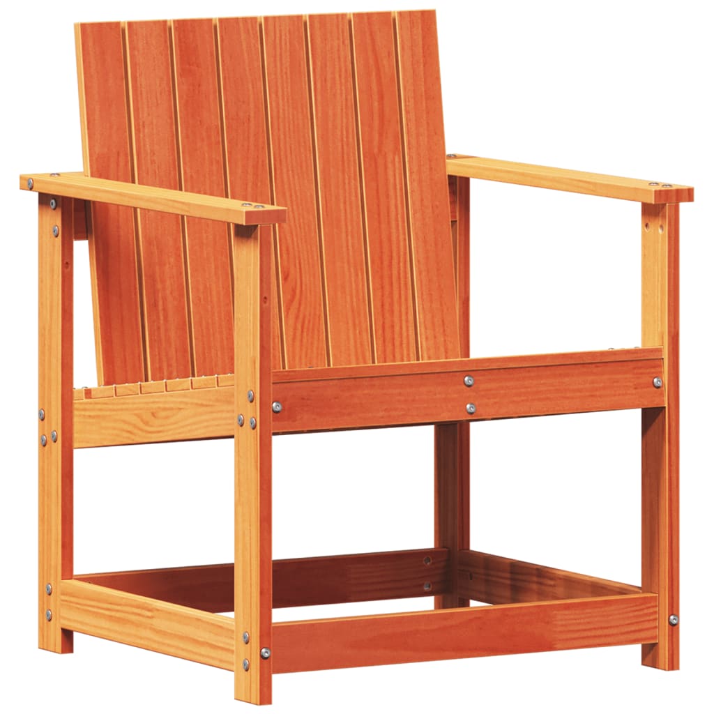 Garden Chair Wax Brown 62x56x77 cm Solid Wood Pine