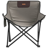 Camping Chairs with Pocket Foldable 2 pcs Grey