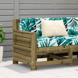 Garden Armrest Sofa 69x62x70.5 cm Impregnated Wood Pine