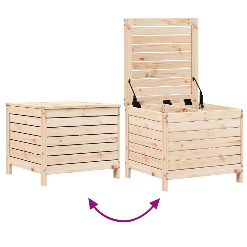 Garden Footstool 62x63.5x53.5 cm Solid Wood Pine