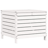 Garden Footstool White 62x63.5x53.5 cm Solid Wood Pine