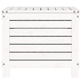 Garden Footstool White 62x63.5x53.5 cm Solid Wood Pine