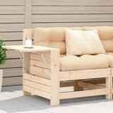 Garden Armrest Sofa with Cushion Solid Wood Pine