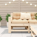 Garden Armrest Sofa with Cushion Solid Wood Pine