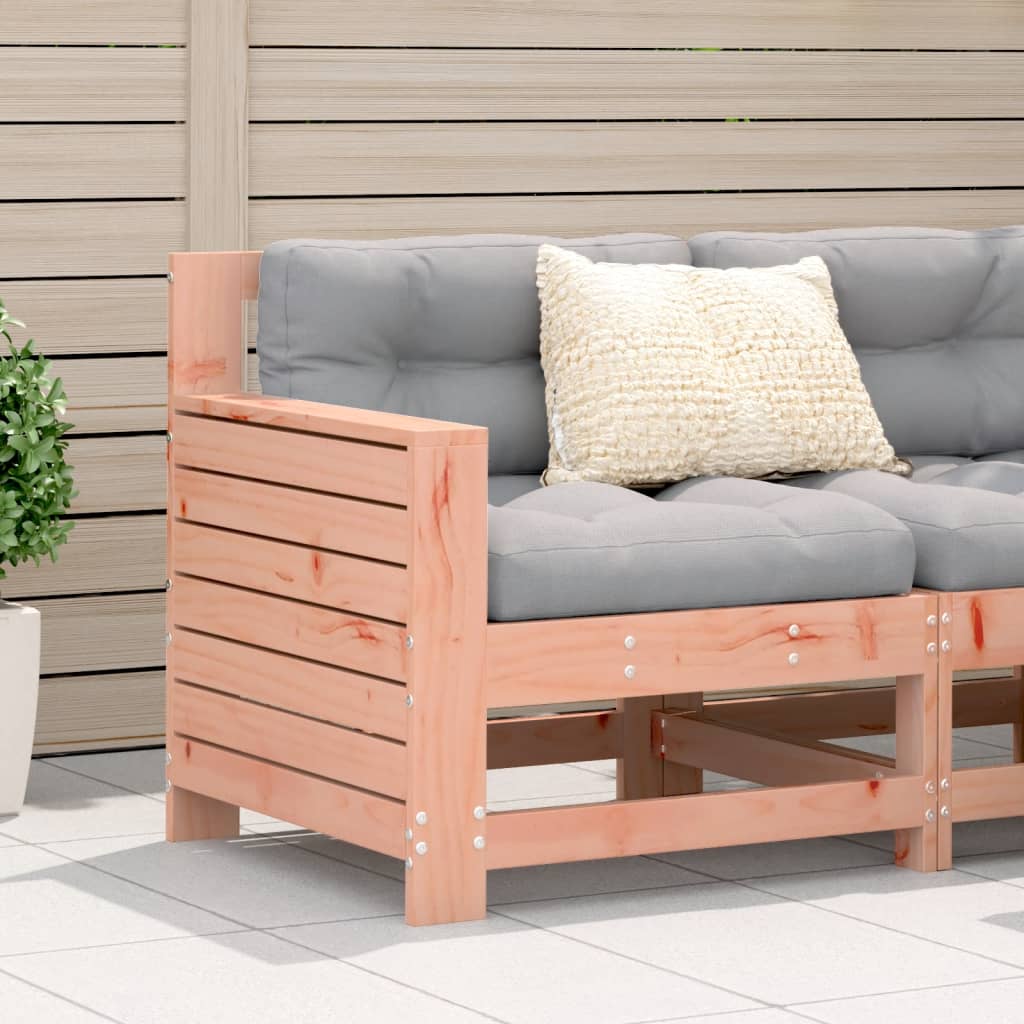 Garden Armrest Sofa with Cushion Solid Wood Douglas