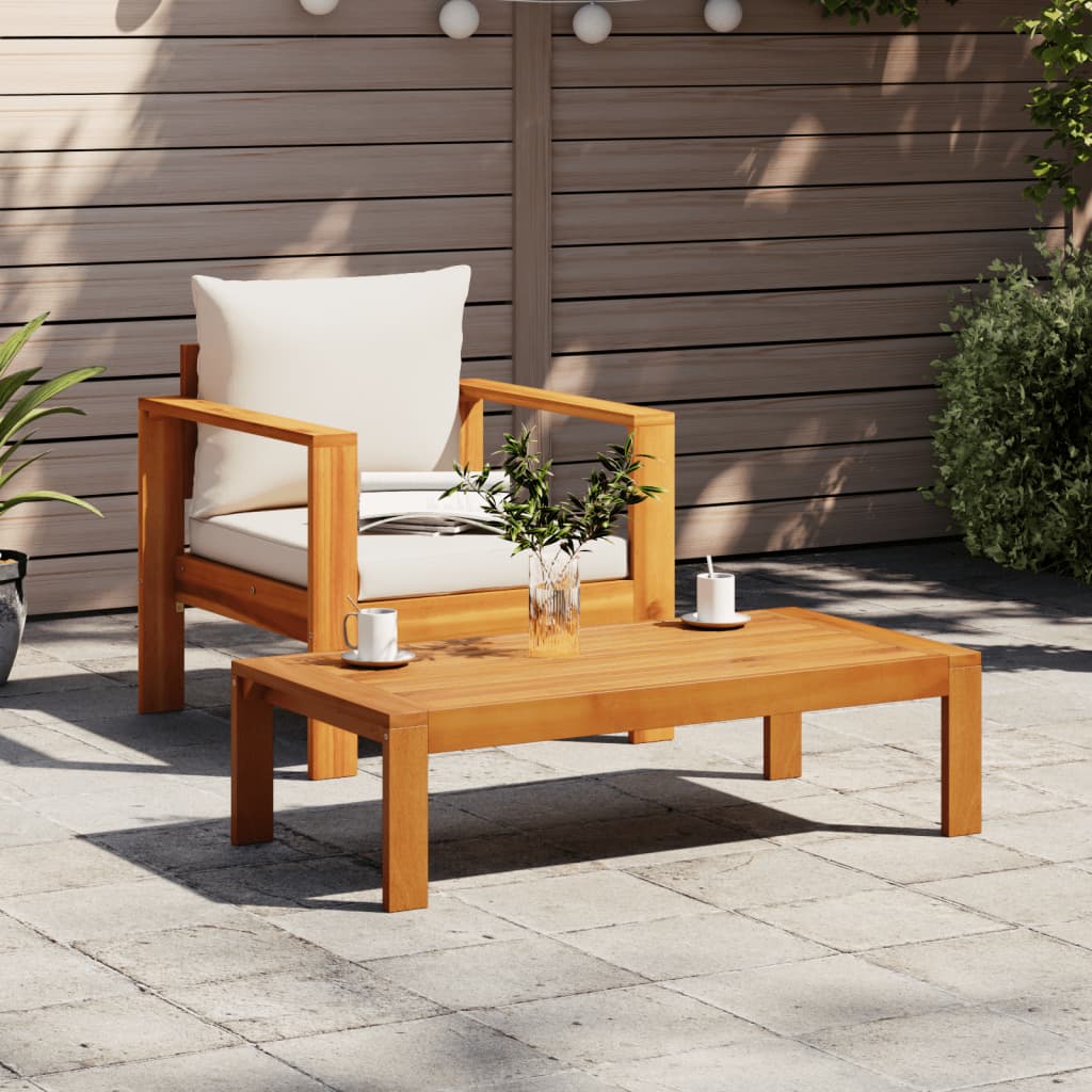 Garden Chair with Cushions Solid Wood Acacia