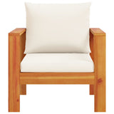 Garden Chair with Cushions Solid Wood Acacia