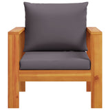 Garden Chair with Cushions Solid Wood Acacia