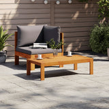 2 Piece Garden Sofa Set with Cushions Solid Wood Acacia