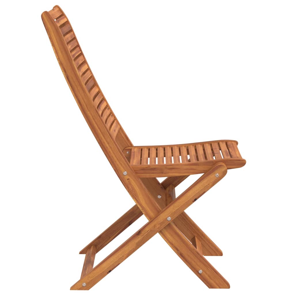 Folding Garden Chairs 2 pcs Solid Wood Acacia