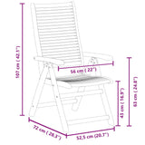 Reclining Folding Garden Chairs 2 pcs Solid Wood Acacia