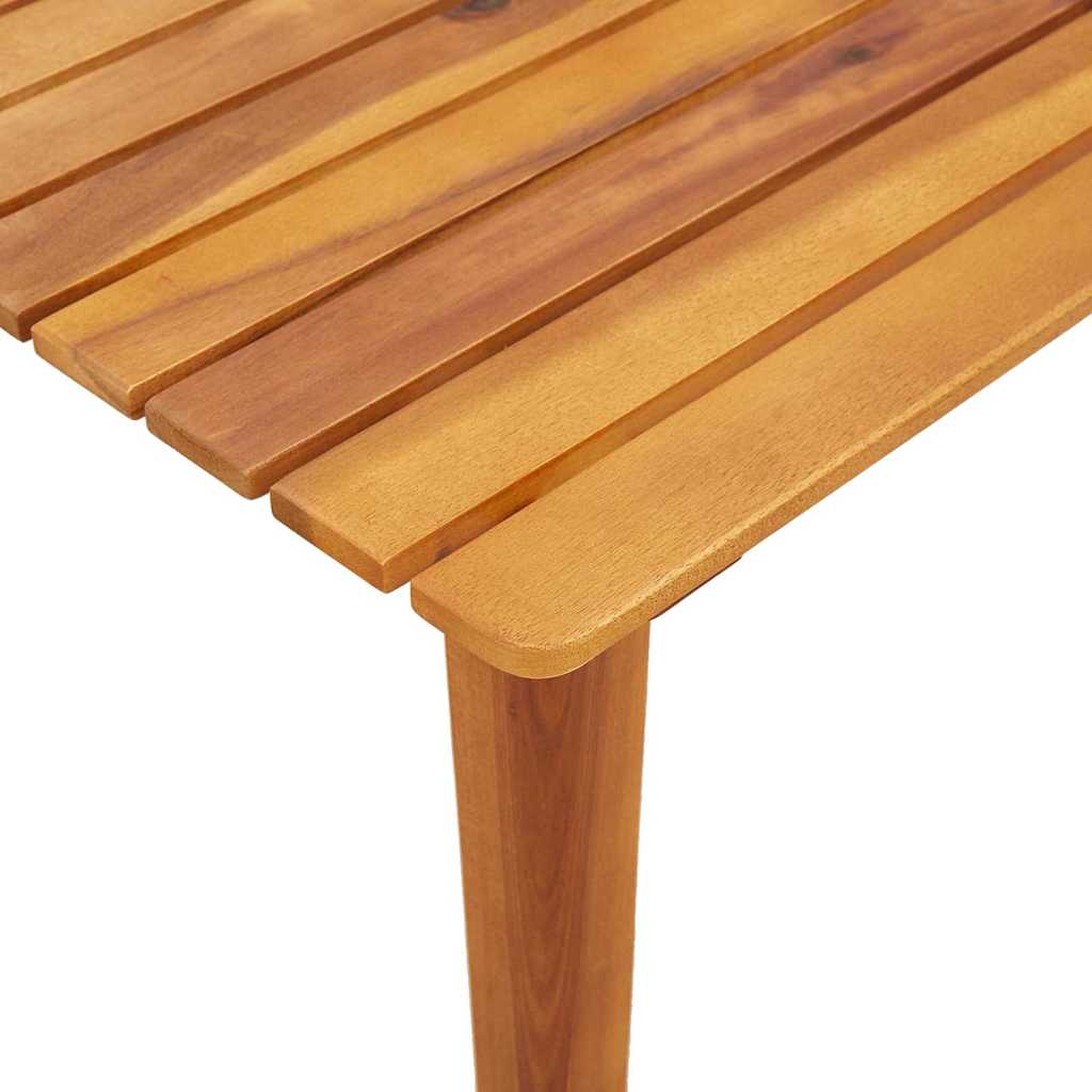 Outdoor Dining Set Brown Solid Acacia Wood