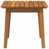 Outdoor Dining Set Brown Solid Acacia Wood